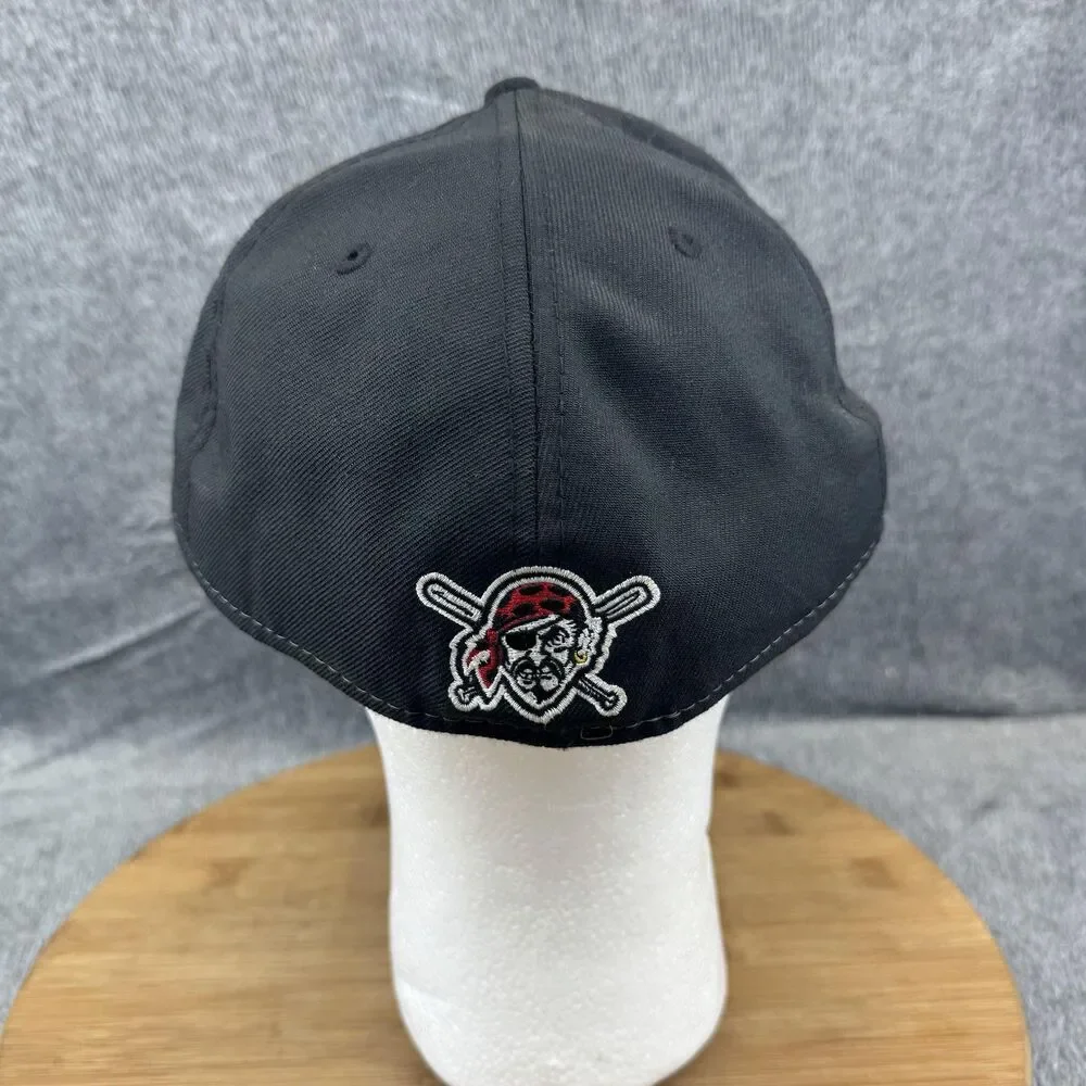 Pittsburgh Pirates Hat Cap Fitted Mens 7 3/4 Black Yellow MLB Baseball New Era